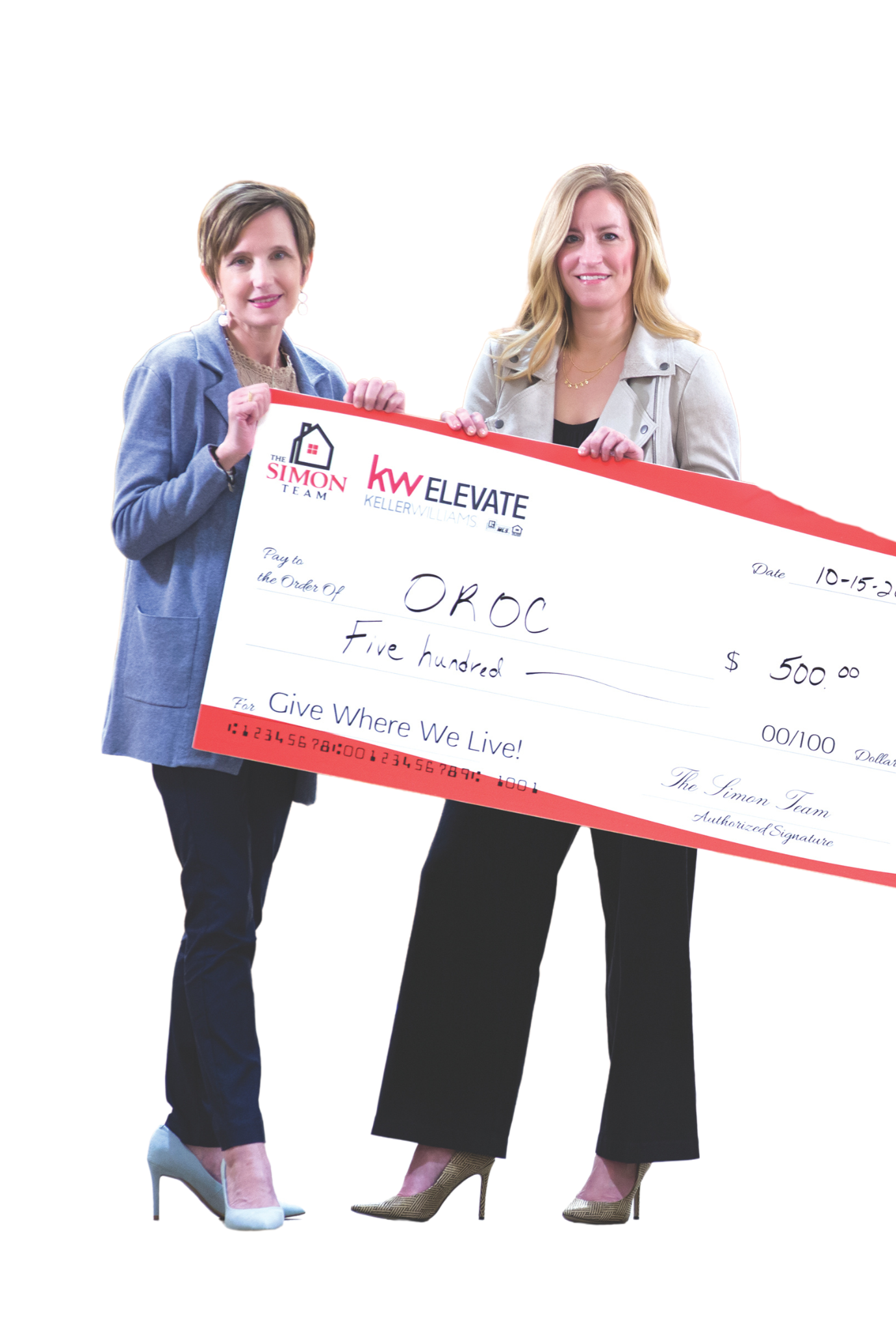 pam and meghan oroc check